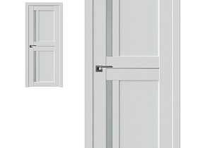 Межкомнатная дверь Profil Doors экошпон серия U 19U AL Аляска, полотно с матовым стеклом