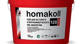 Клей Homakoll 128 Prof (28 кг) для бытового и полукоммерческого ПВХ-линолеума, морозостойкий