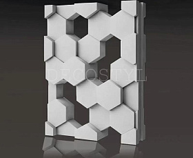 Гипсовая 3D перегородка DecoStyl Hive