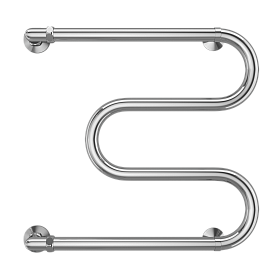 Полотенцесушитель водяной Terminus М-образный  (1") 500х500, боковое, хром