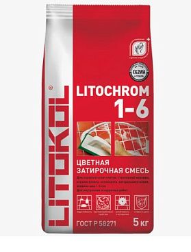 Затирка LITOKOL Litochrom 1-6 C.20 светло-серая 5 кг