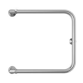 Полотенцесушитель водяной Terminus  П-образный 1"  БШ 500х500, боковое, хром