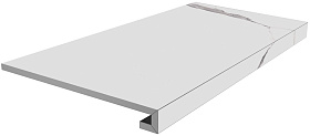 Ступень клееная Kerama Marazzi SG849990R/GCF Монте Тиберио белый матовый 33x80x0,9