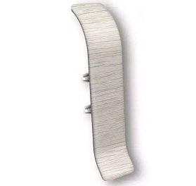 Соединитель для плинтуса Идеал Классик-70, К-П70-С 253 Ясень серый, 70мм