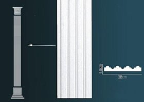 Пилястра Перфект D1523 380х2000х48 мм