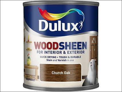 Лак-морилка на водной основе Dulux Woodsheen полуматовый Church Oak (0,75л)