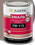 Эмаль ПФ-115 ЛАКРА, кофе с молоком Л-С, 2.8 кг