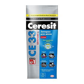 Затирка для швов Ceresit COMFORT CE33 Какао 52, 2кг