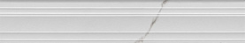 Бордюр Kerama Marazzi BLF024R Багет Монте Тиберио белый глянцевый обрезной 40x7,3x2,7