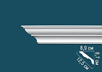 Карниз Перфект гладкий AB117F 89х87х2300 мм, 1 м.п.