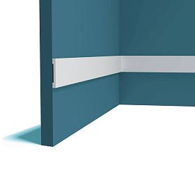 Молдинг Перфект гладкий P162 2000x60x8 мм, 1 м.п.