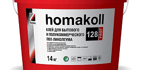 Клей Homakoll 128 Prof (14 кг) для бытового и полукоммерческого ПВХ-линолеума, морозостойкий
