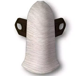 Угол наружный для плинтуса Идеал Классик-70, К-П70-Нк 251 Ясень, 70 мм