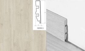 Плинтус Quick-Step QSSK 58х12мм 03547 Дуб лесной массив светло-серый, 1 м.п.