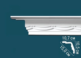 Карниз Перфект с рисунком AA064 107х105х2400 мм, 1 м.п.