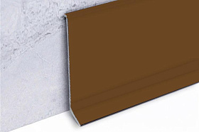 Алюминиевый напольный плинтус Русский профиль, бронза, 60х11,2х2500 мм, 1 м.п