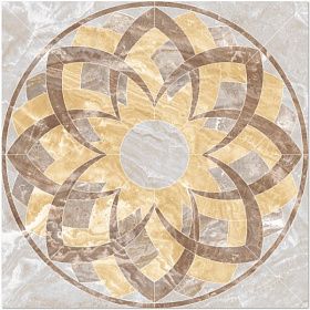 Панно Kerranova Premium Marble К-935/LR/d01-cut светло-серый лаппатированный 120х120, 1 кв.м.