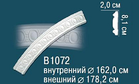 Молдинг Перфект круговой B1072 20х81 мм