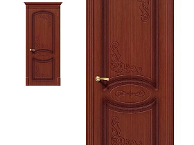 Межкомнатная дверь из шпона файн-лайн Браво Азалия Ф-15 Макоре, глухое полотно