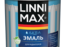 Эмаль водоразбавляемая акриловая Linnimax Аква для радиаторов, база 1