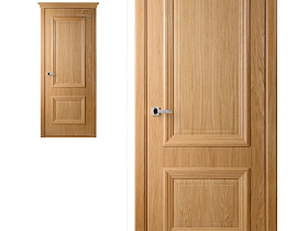 Межкомнатная дверь шпон  Belwooddoors Франческо дуб, глухое полотно