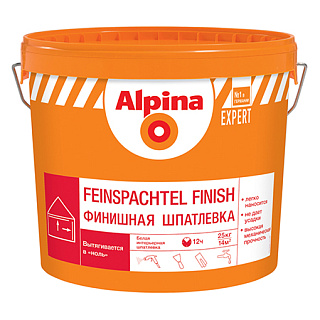 Шпатлевка для внутренних работ Alpina EXPERT Финишная (15кг)