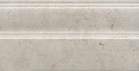 Плитка из керамогранита Kerama Marazzi FMA028R Плинтус Карму серый светлый матовый обрезной 30x15x17