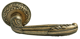 Межкомнатная дверная ручка Rucetti RAP-CLASSIC 2 OMB, Старая античная бронза