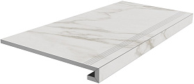 Ступень клееная Kerama Marazzi SG850192R/GCF Монте Тиберио серый светлый лаппатированный 33x80x0,9