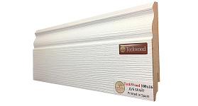 Плинтус МДФ TeckWood фигурный 100х16мм Дуб Брайт, 1 м.п.