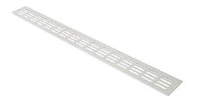 Вентиляционная алюминиевая решетка BAUSET для подоконника 800 /80 мм, белая