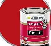 Эмаль ПФ-115 ЛАКРА, красный Л-С, 20 кг