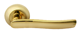 Межкомнатная дверная ручка Rucetti RAP 3 SG/GP, Комбинация матового золота и золота