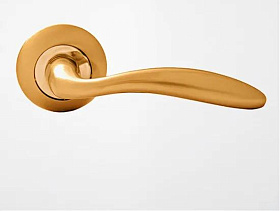 Межкомнатная дверная ручка Rossi KATANA LD 57-1 SG/CP Золото матовое