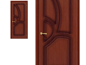Межкомнатная дверь из шпона файн-лайн Браво Греция Ф-15 Макоре глухое полотно