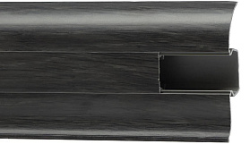 Плинтус ПВХ Winart с кабель-каналом 58 мм 827 Дуб Черный (58х22х2500 мм), 1 п.м.