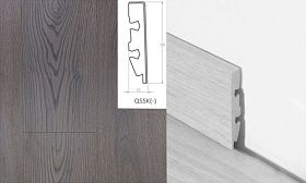 Плинтус Quick-Step QSSK 58х12мм 04092 Дуб горный темно-коричневый, 1 м.п.