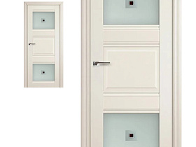 Межкомнатная дверь Profil Doors экошпон серия X 6X Ясень белый (Эш Вайт) полотно со стеклом узор с фьюзингом