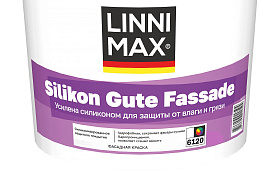 Краска водно-дисперсионная фасадная Linnimax Silicon Gute Fassade, база 3