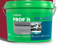 Краска резиновая для всех типов поверхностей ЛАКРА PROF IT, красно-коричневый RAL 3011, 6 кг
