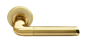 Межкомнатная дверная ручка Rucetti RAP 2 SG/GP, Комбинация матового золота и золота