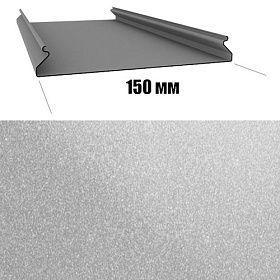 Потолок реечный Cesal S-150 Металлик Серебристый С02 (4м), 1 шт.
