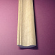 Плинтус из массива дуба угловой Ласточкин хвост 75 мм, 1 м.п.