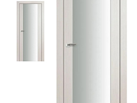 Межкомнатная дверь Profil Doors экошпон серия X 8X Ясень белый (Эш Вайт) Мелинга полотно со стеклом белый триплекс