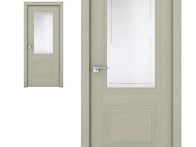 Межкомнатная дверь Profil Doors экошпон серия U 2.113U Манхэттен полотно со стеклом гравировка 4