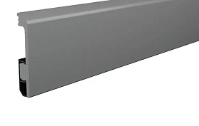 Напольный плинтус Winart HDPS Quadro 80 мм Титаниум (80x15x2000 мм), 1 п.м.