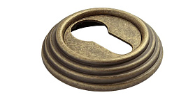 Накладка цилиндровая на круглой розетке Rucetti RAP-CLASSIC-L KH OMB, Старая матовая бронза
