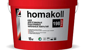 Клей Homakoll 198 Prof (20 кг) для резиновых и каучуковых напольных покрытий, неморозостойкий