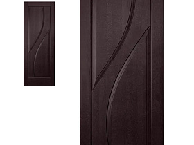 Межкомнатная дверь из массива ольхи Ока Даяна Венге, глухое полотно