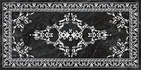 Керамогранит Kerama Marazzi SG592702R Риальто серый тёмный декорированный лаппатированный Ковёр 119.5х238.5, 1 кв.м.